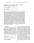 Evidence for temporal variation of seismic velocity within the upper