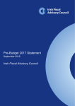 Pre-Budget 2017 Statement - Irish Fiscal Advisory Council
