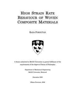 high strain rate behaviour of woven composite
