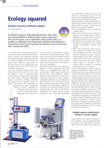 Solvent recovery using laboratory vacuum pumps