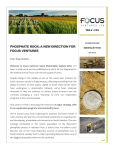Phosphate rock: a new direction for focus ventures