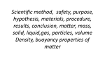 Scientific method, safety, purpose, hypothesis, materials, procedure