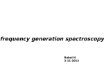 Sum frequency generation spectroscopy (SFG)