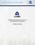 CanWel Building Materials Group Ltd. Consolidated Financial
