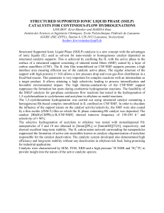 STRUCTURED SUPPORTED IONIC LIQUID PHASE (SSILP