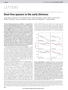 Dust-free quasars in the early Universe
