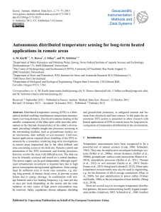 Autonomous distributed temperature sensing for long-term heated