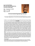 Environmental Engineering Seminar