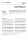 Raman Spectroscopic Studies on Two