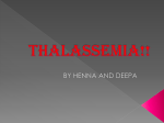 thalassemia!! - year12health