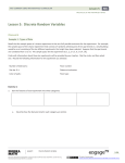 Lesson 5: Discrete Random Variables