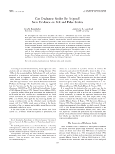 Can Duchenne Smiles Be Feigned? New Evidence on Felt and