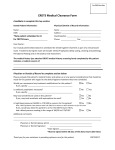 CRDTS Medical Clearance Form