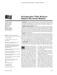 Intraoperative Triple Antenna Hepatic Microwave Ablation