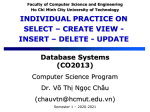 DB Systems - SELECT-INSERT-DELETE-UPDATE Practice - Individual