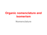 nomenclature and stereoisomerism