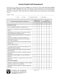 Annual Student Self Assessment Form