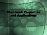 Sheetrock Properties and Applications