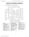 Early Christian Ireland Crossword - WordMint