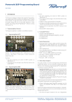 Powersoft DSP Programming Board
