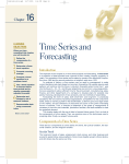 Chapter 16 - Time Series and Forecasting
