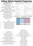 Aditya Mehta Espanol Phrases