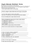 organic macromolecules questions