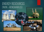 Non-Renewable sources
