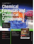 chapter 7-chemical formulas and compounds