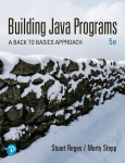 Building Java Programs A Back to Basics Approach 5th Edition by
