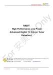 R820T High Performance Low Power Advanced Digital TV Silicon Tuner Datasheet