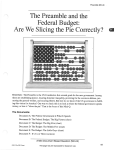 The Preamble and the Federal Budget DBQ