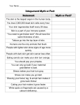 Integument Myth or Fact Student Chart