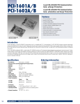 PCI-1601A/B, PCI-1602A/B   ADVANTECH