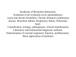 Syndrome of Bronchial obstruction (1)