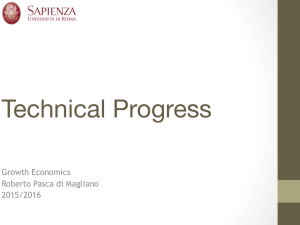   Technical Progress Growth Economics Roberto Pasca di Magliano