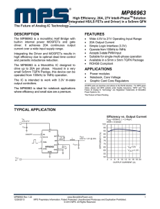 MP86963 - Monolithic Power System