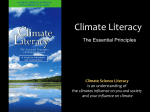 Climate Literacy The Essential Principles Climate Science Literacy is an understanding of