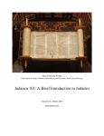 Judaism 101: A Brief Introduction to Judaism