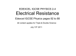 IGCSE-24-Electrical Resistance Presentation