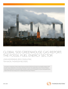 Global 500 Greenhouse Gas Report: The Fossil