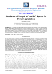 Simulation of Merged AC and DC System for Power