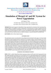 Simulation of Merged AC and DC System for Power