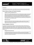 Surge and Transient Protection for Telephone, CATV