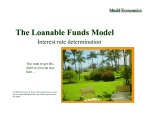The Loanable Funds Model