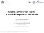 Building an Innovation Society – Case of the Republic of Macedonia
