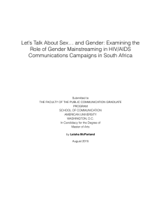 Let’s Talk About Sex… and Gender: Examining the