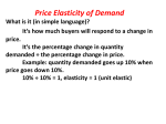 Price Elasticity of Demand What is it