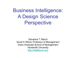 Business Intelligence: A Design Science Perspective p