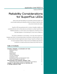Reliability Considerations for SuperFlux LEDs